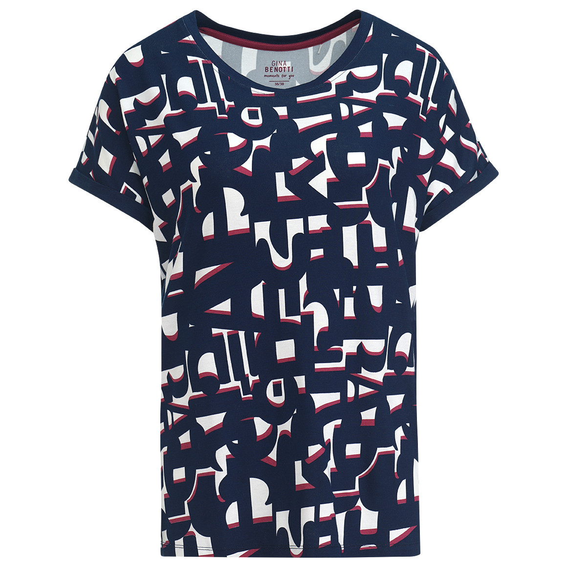 Damen Schlafshirt mit Allover-Muster Damen Schlafshirt mit Allover-Muster von Gina Benotti