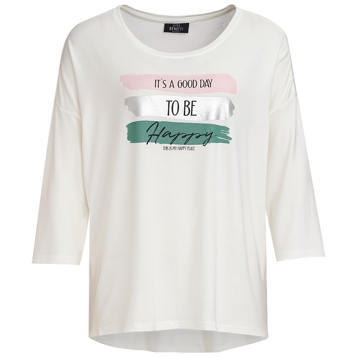 Damen Shirt mit Message-Print von Gina Benotti