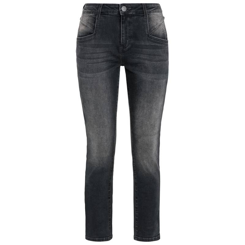 Damen Slim-Jeans mit Used-Waschung von Gina Benotti