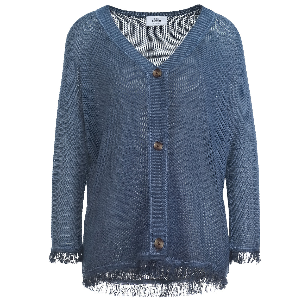 Damen Strickjacke mit Fransen Damen Strickjacke mit Fransen von Gina Benotti
