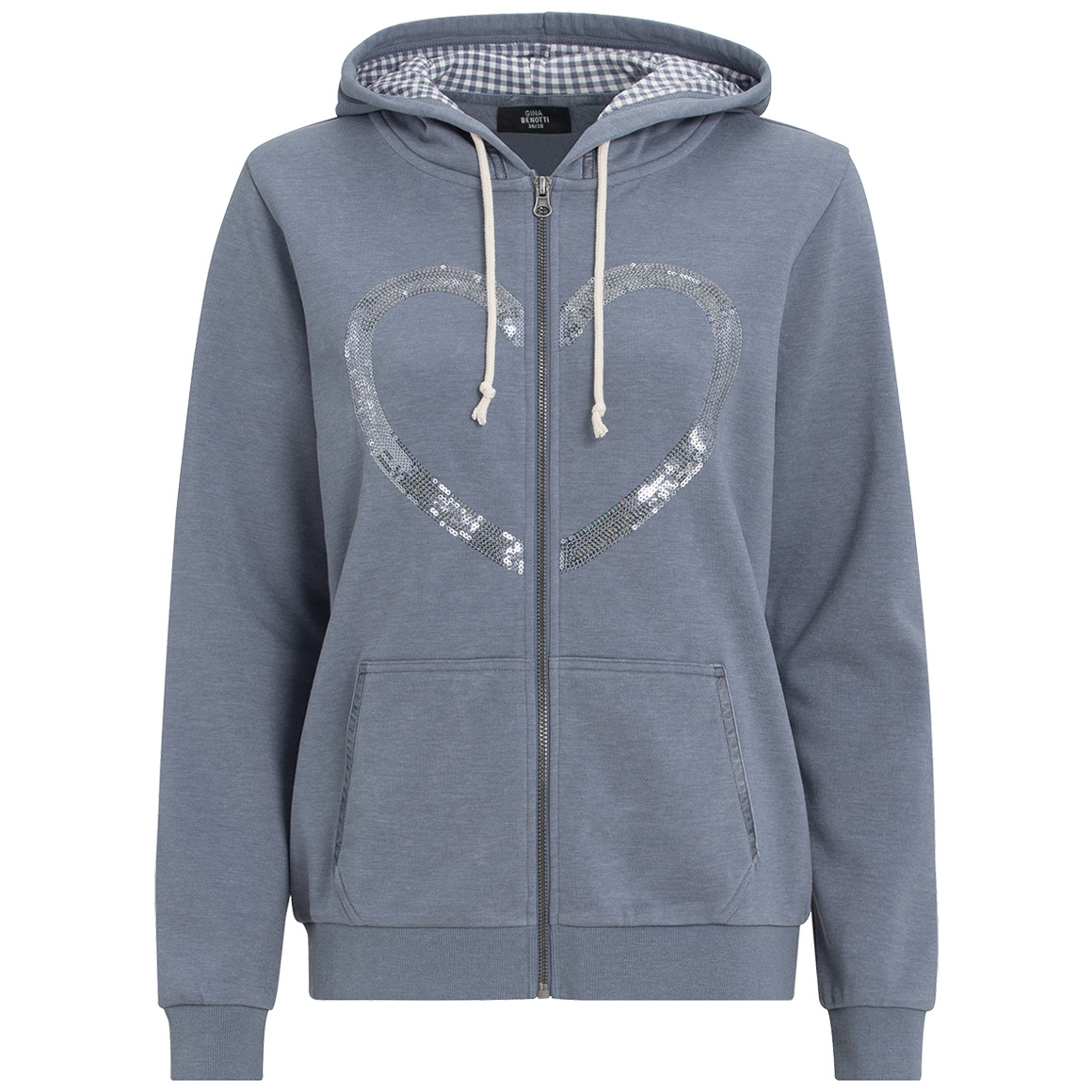 Damen Sweatjacke mit Herz-Motiv von Gina Benotti