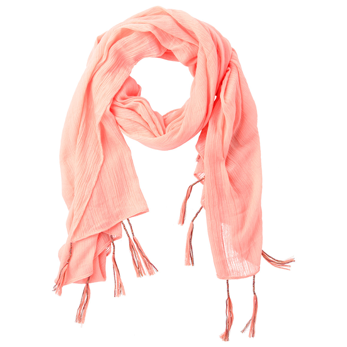 Damen Tuch mit bunten Tasseln Damen Tuch mit bunten Tasseln von Gina Benotti