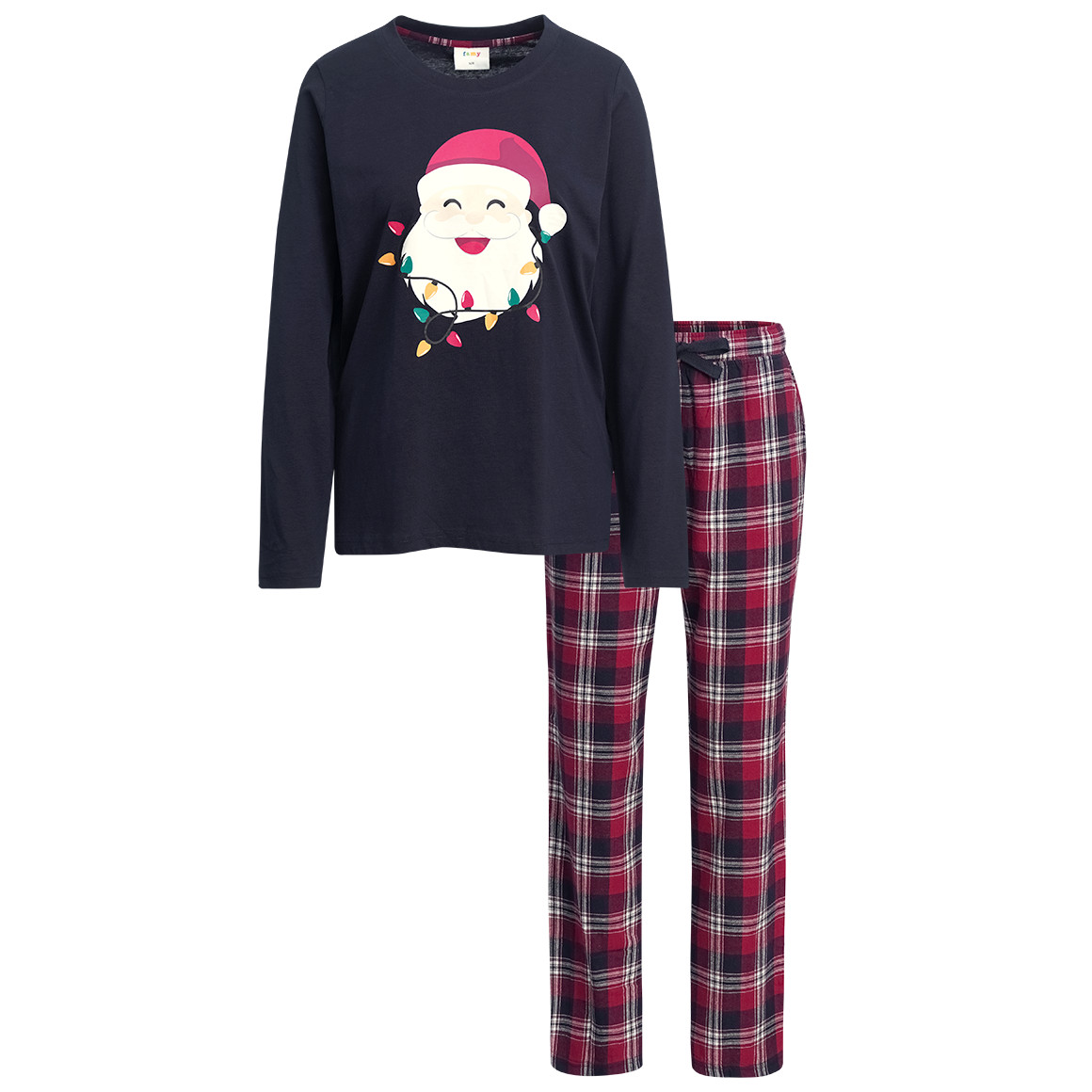 Damen Weihnachtsschlafanzug mit Print Damen Weihnachtsschlafanzug mit Print von Gina Benotti