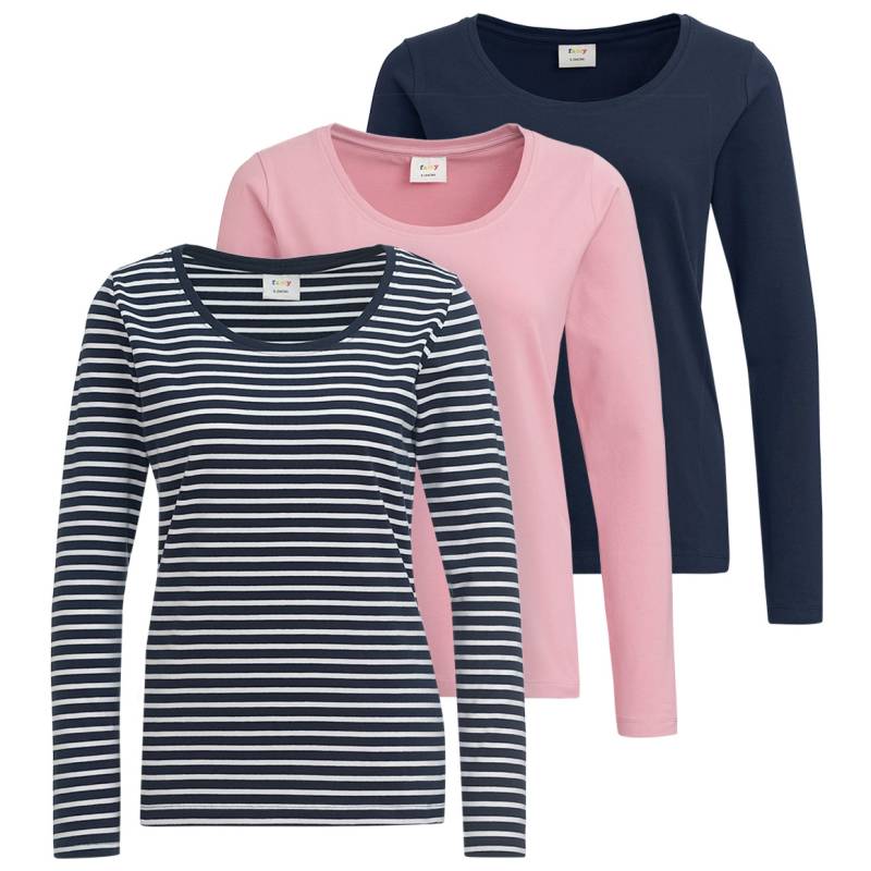 3 Damen Langarmshirts im Set von Gina