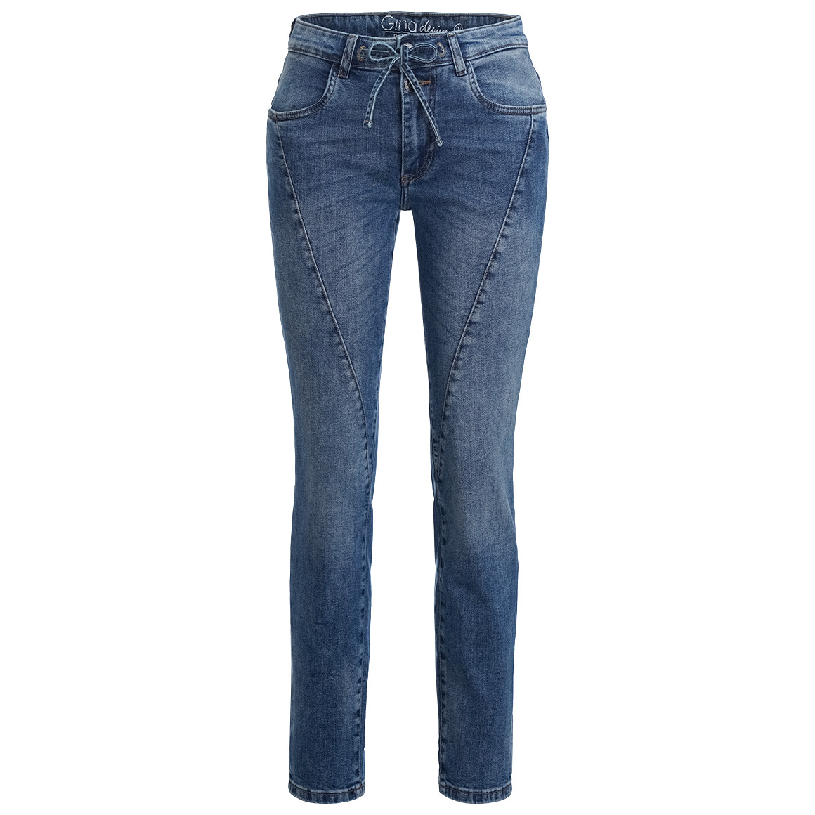 Damen Boyfriend-Jeans mit Tunnelzug von Gina