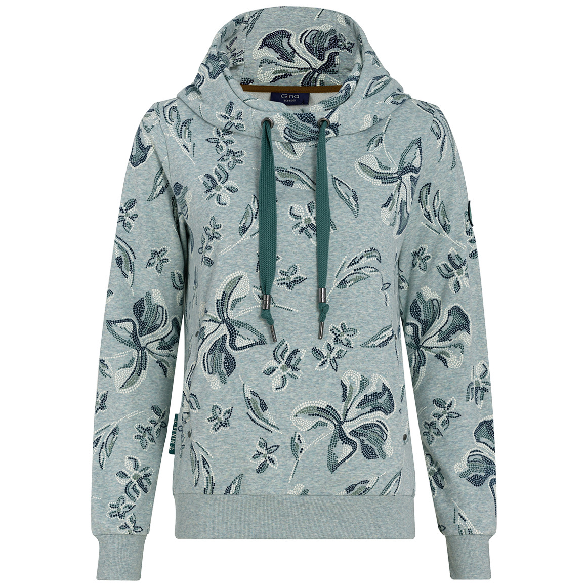 Damen Hoodie mit floralem Muster von Gina