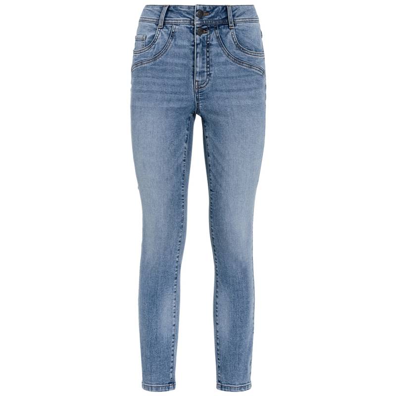 Damen Skinny-Jeans mit Used-Waschung von Gina