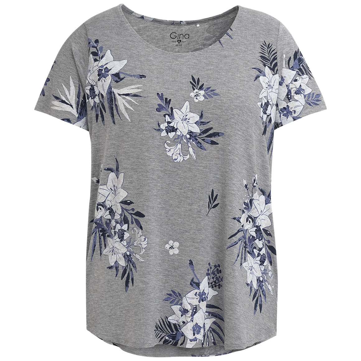 Damen T-Shirt mit Blumen-Print von Gina