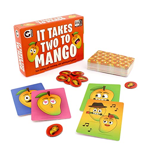 Ginger Fox - It Takes Two to Mango Kartenspiel, urkomisches Matching-Spiel, schnell denkende Kartenspiele für Erwachsene & Kinder, Face-Making Familienspiele für Familienspielabend, Ausflüge, Partys, von Ginger Fox