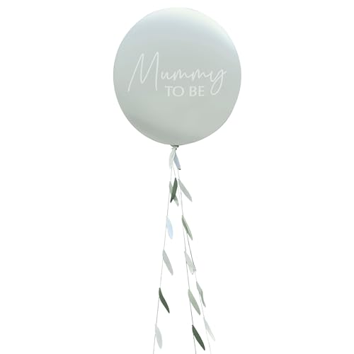 Ginger Ray Mummy to Be Babyparty Ballon mit botanischem Schwanz, Grün, 120 x 50 x 120 cm; 100 Grams von Ginger Ray