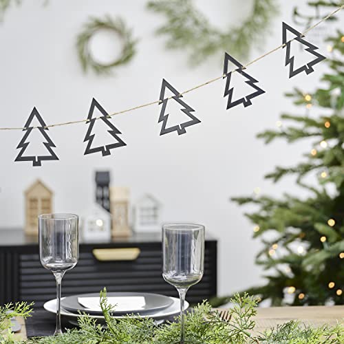 Ginger Ray BWC-100 Weihnachtsgirlande, modernes Design, Schwarz von Ginger Ray