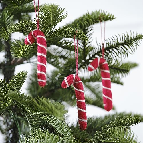 Ginger Ray Christmas Felt Candy Cane Tree Weihnachten Hängedekorationen, 3 Stück, Einheitsgröße von Ginger Ray