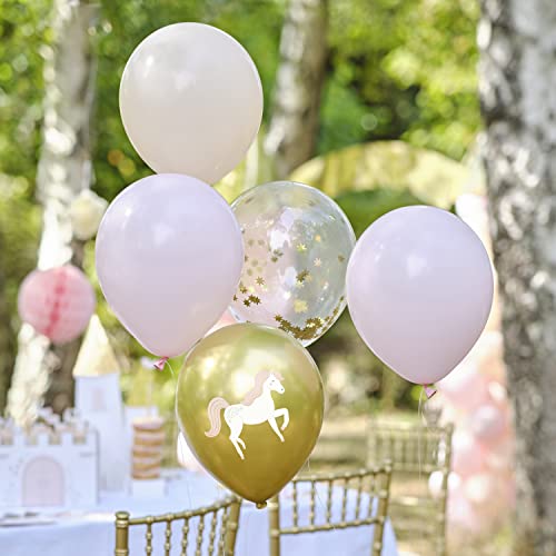 Ginger Ray Prinzessinnen-Party-Ballon, Pink & Gold, 5 Stück von Ginger Ray