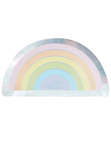 Ginger Ray Pastel Rainbow Shaped Foiled Paper 8 Stück, Mehrfarbig, 2816 centimeters von Ginger Ray