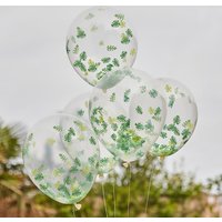 Palmen-Konfetti-Ballons mit grünem Konfetti, 5 Stück von Ginger Ray