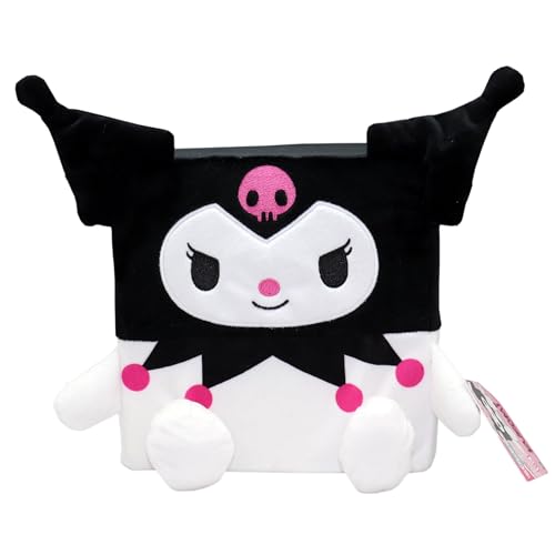 Hello Kitty Cubeez Kuromi 20 cm – Stapelbares Kuscheltier mit weichem Memory-Schaum für EIN quetschbares Gefühl, perfekt zum Sammeln, Stapeln und Ausstellen, Fans und Sammler von Hello Kitty