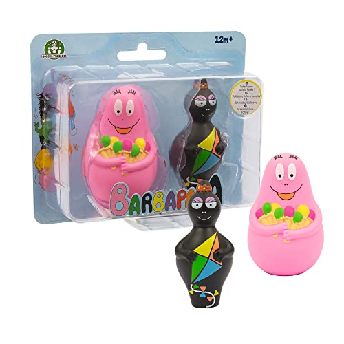 Barbapapa BAP18400 Doppel-Blisterpackung, 8 cm, für Kinder ab 12 Monaten von Giochi Preziosi