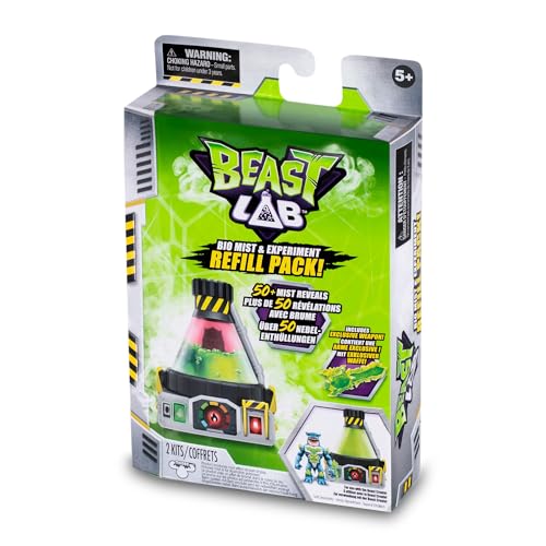 Beast Lab Nachfüll-Set, 2 Nachfüllpackungen für Spielzeug aus dem Bio Beast Experimentlabor, 50 Nachfüllpackungen für Mischungen und Effekte mit dem Spielzeug, inklusive Spielzubehör, 5 Jahre von Giochi Preziosi