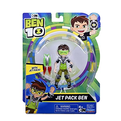 Giochi Preziosi Ben 10 Jet Pack Ben, Grundfigur neues Sortiment, 6 Modelle zum Sammeln, einschließlich der stärksten Aliens von Immer, für Kinder ab 4 Jahren, BEN70B00, Mehrfarbig von Giochi Preziosi