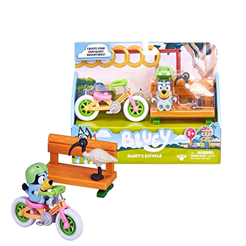 Giochi Preziosi, Playset Bluey Motorrad mit Figur, Kinderspiele 3 Jahre +, artikuliertes und detailliertes Spielset mit Bluey, Motorrad, Bank und Vogel Ibis von Giochi Preziosi