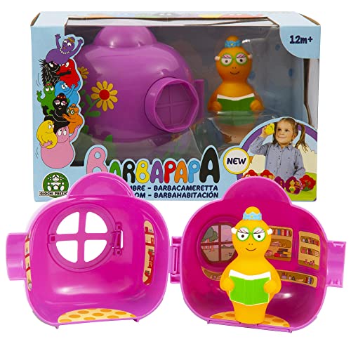 Giochi Preziosi Barbapapa Barpapapà-Violet-Häuschen aus Barbotina mit Blumenmalerei für außen, Tür und Fenster zum Öffnen, innen mit Stikers dekoriert, BAP42300 Giochi Preziosi Barbapapa Barpapapà-Violet-Häuschen aus Barbotina mit Blumenmalerei für außen, Tür und Fenster zum Öffnen, innen mit Stikers dekoriert, BAP42300 von Giochi Preziosi