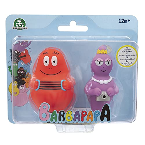 Giochi Preziosi Barbapapapa, Barbabella und Barbaforte, 2 Figuren, Serie 1, für Kinder ab 12 Monaten, wertvolle Spiele, BAP04300 von Giochi Preziosi