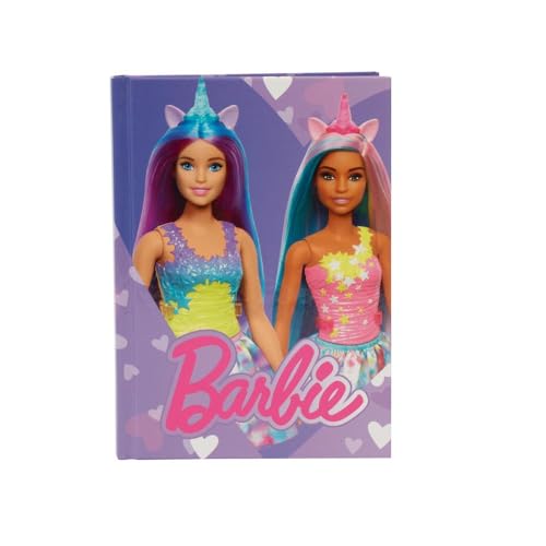 Giochi Preziosi Barbie – Schulkalender Barbie 2024/2025, Cover 2 Barbie-Puppen Einhorn, fester Terminkalender 10 Monate, undatiert, Kariertes Innenfutter mit Lesezeichen, Elementar- und von Giochi Preziosi