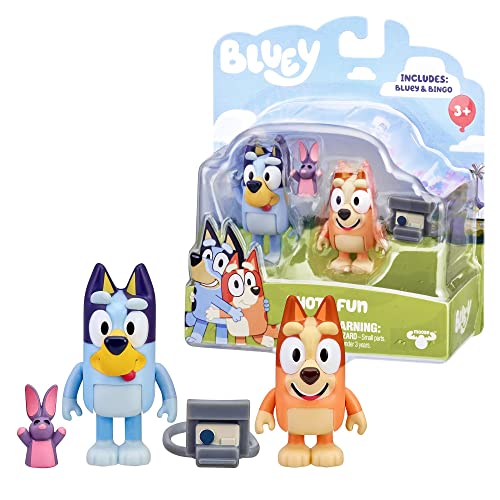 Giochi Preziosi Bluey Bly21100 – Paar Figuren B – Bluey Fotograf + Bingo – bewegliche Figuren von 6 bis 8 cm, für Kinder ab 3 Jahren von Giochi Preziosi