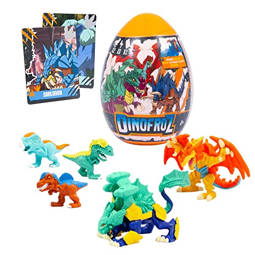 Giochi Preziosi Dino Froz DNB06000 - Dino Froz Eiern mit Mini-Figuren von 5 cm Mikro-Dinosaurier, EIN Beutel Schleim, für Kinder ab 3 Jahren von Giochi Preziosi