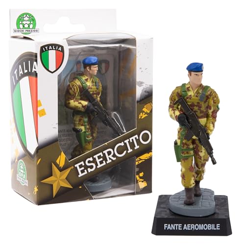 Giochi Preziosi Italienische Armee – Figur von 8 cm, sehr detailliertes Flugzeug, sowohl in der Uniform als auch in der Division, für Kinder ab 3 Jahren, Eer20900 von Giochi Preziosi