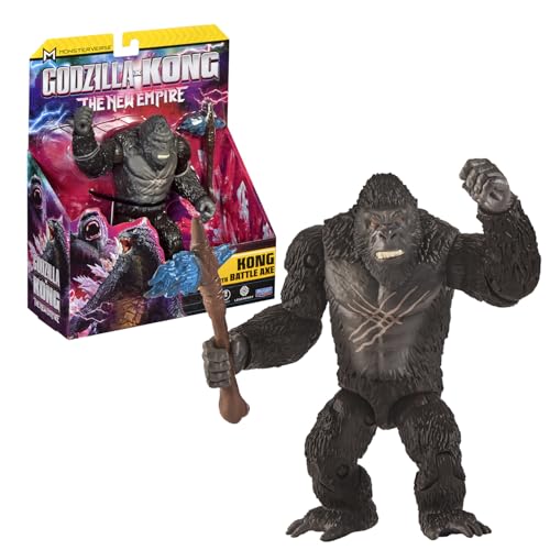 Giochi Preziosi Godzilla für Kong Das Neue Imperium - Kong Battle Scarred 15 cm artikuliert, sehr detailliert und Zubehör, für Kinder ab 4 Jahren, wie im Film von Giochi Preziosi