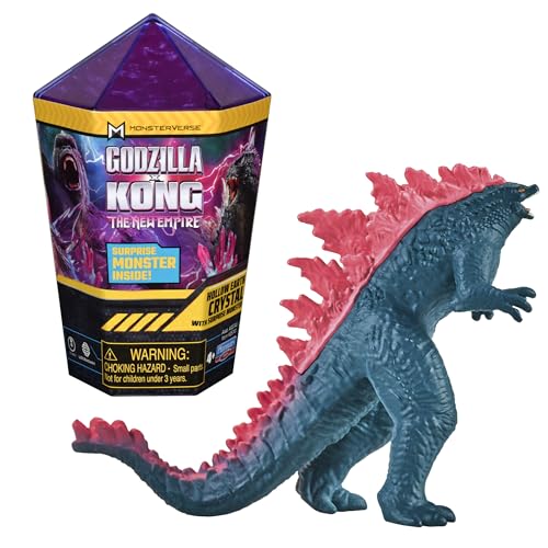 Godzilla x Kong: The New Empire, 4.5 Inch Hollow Earth Crystal Action Figure Toy with 2 inch Mini Surprise Figure, Iconic Collectable Movie Characters, Suitable for Ages 4 Years+ von MonsterVerse