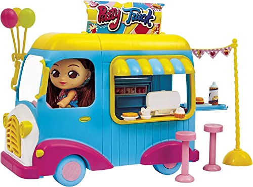 Giochi Preziosi Me Contro Te - Party Truck Playset Eisdiele und Fast Food mit Sofi und viel Zubehör, für Mädchen ab 3 Jahren, MEC97000, Mehrfarbig von Giochi Preziosi