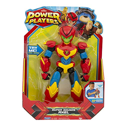 Giochi Preziosi Power Players Elektronische Deluxe-Figur, 22 cm, Axel, Soundfunktionen mit den Stimmen der Serie, Spielzeug für Kinder ab 4 Jahren, PWW023 von Giochi Preziosi