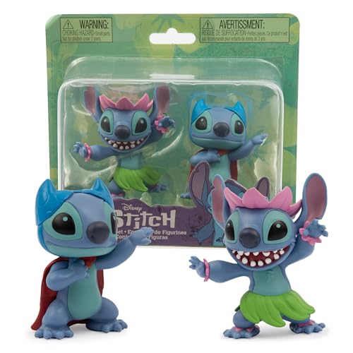 Giochi Preziosi Stitch - Hula Stich und Hero Stich in einem Blister, 2 Figuren 6 cm hoch, bunt und mit lustigen Posen, für Kinder ab 3 Jahren von Giochi Preziosi