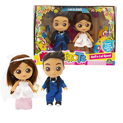 Giochi Preziosi Me gegen Dich - Cutie Doll Paar Traum Hochzeit Sofa und Luì heiraten, Kleider und wertvolle Accessoires für Diese Veranstaltung, für Mädchen ab 3 Jahren, MEC83000, Mehrfarbig von Giochi Preziosi