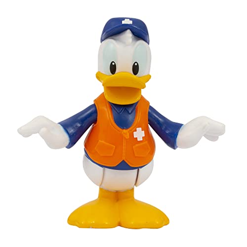 Giochi Preziosi Mickey Mini Donald Doktor 8 cm, beweglich mit 4 Gelenkpunkten, Sammeln Sie alle ab 3 Jahren, MCC07600 von Giochi Preziosi