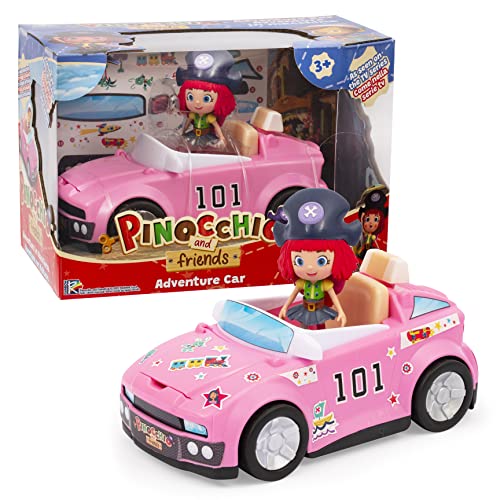 Pinocchio and Friends PNH04200 Adventure Car with Action Pinocchio Autoabenteuer-Freeda und Auto, Mehrfarbig, S von Giochi Preziosi