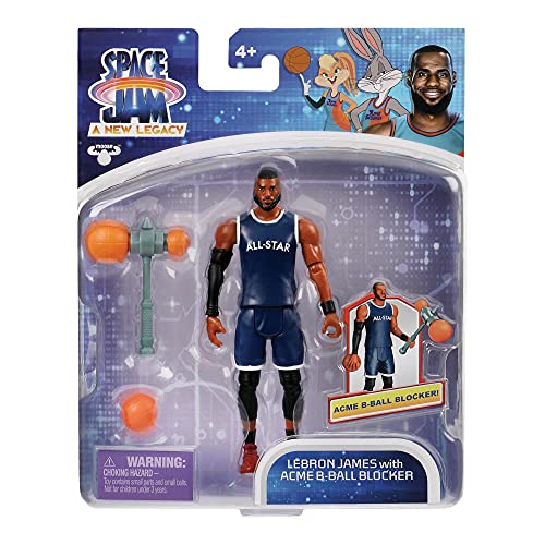 Giochi Preziosi Space Jam - New Legends Lebron James Training, 1 Figur mit personalisiertem Zubehör, aus dem Film Space Jam, für Kinder ab 4 Jahren, PCE05310 von Giochi Preziosi