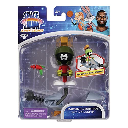 Space Jam New Legends Marvin 1 Figur mit Zubehör aus dem Film Space Jam für Kinder ab 4 Jahren Preziosi PCE05510 von Giochi Preziosi