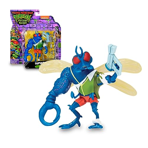 Giochi Preziosi - Ninja Turtles 2023 CAOS Mutante - Super Fly in Version Action-Figuren - Größe 12 cm - detailliert und mit Kampfwaffe - Für Kinder ab 4 Jahren von Giochi Preziosi