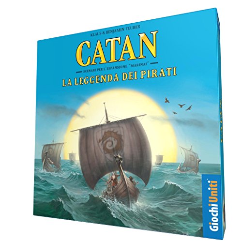Giochi Uniti - Catan: Legend of The Pirates, Brettspiel, Erweiterung für Catan, italienische Ausgabe, GU584 von Giochi Uniti