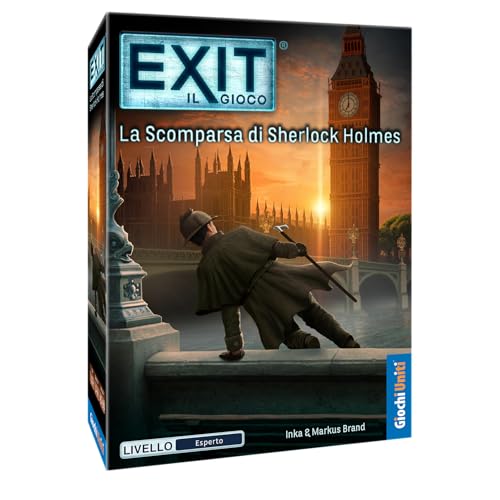 Giochi Uniti - Exit - Das Verschwinden von Sherlock Holmes, Escape Room, italienische Ausgabe, GU776 von Giochi Uniti