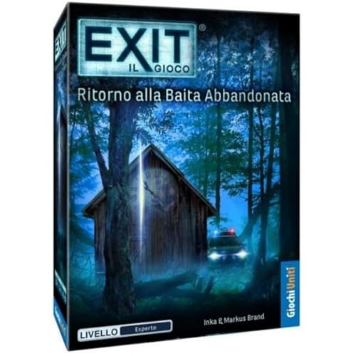 Giochi Uniti - Exit - Rückkehr zur verlassenen Hütte, Escape Room, italienische Ausgabe, GU774 von Giochi Uniti