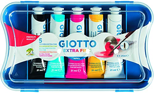 GIOTTO, Temperafarbe, 5 / Mehrfarbig, 21 ml (5er Pack), 105 von GIOTTO