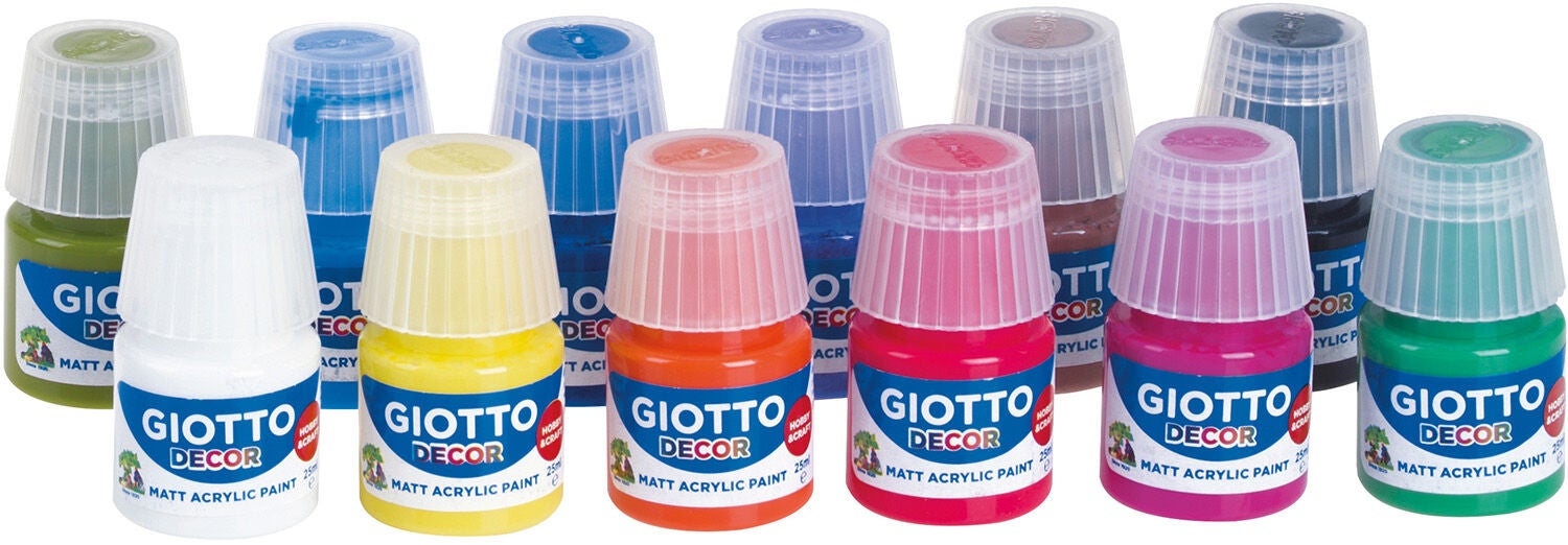 Giotto Decor Acrylfarben 300 ml 12er-Pack von Giotto