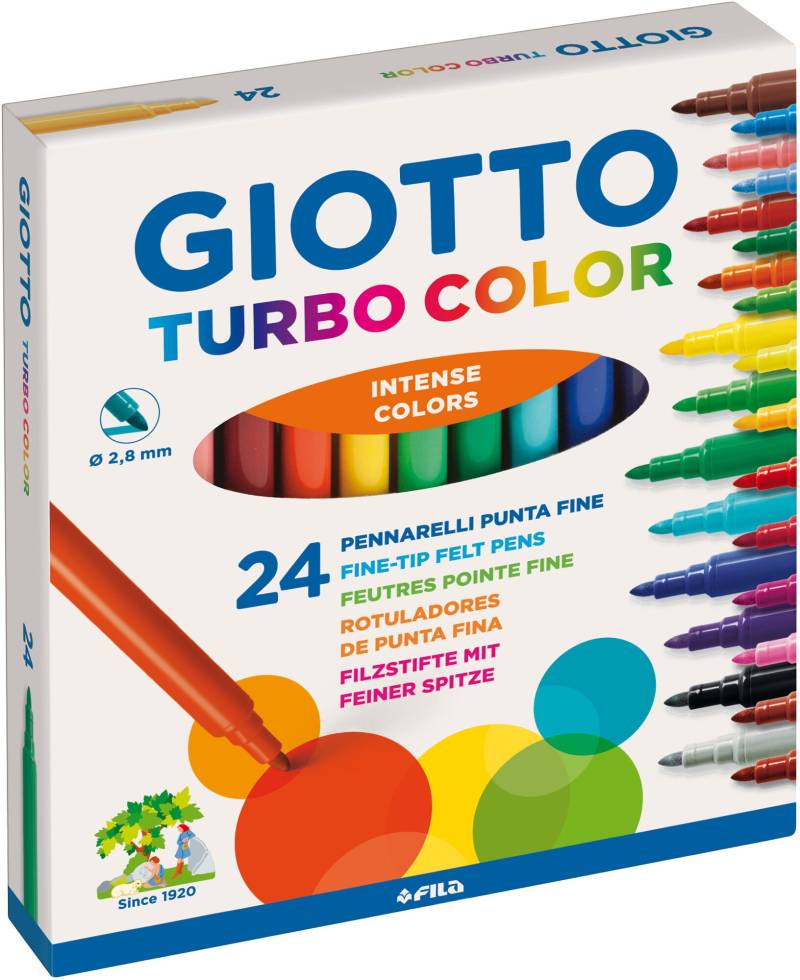 Giotto Turbo Color Filzstifte 24er-Pack von Giotto