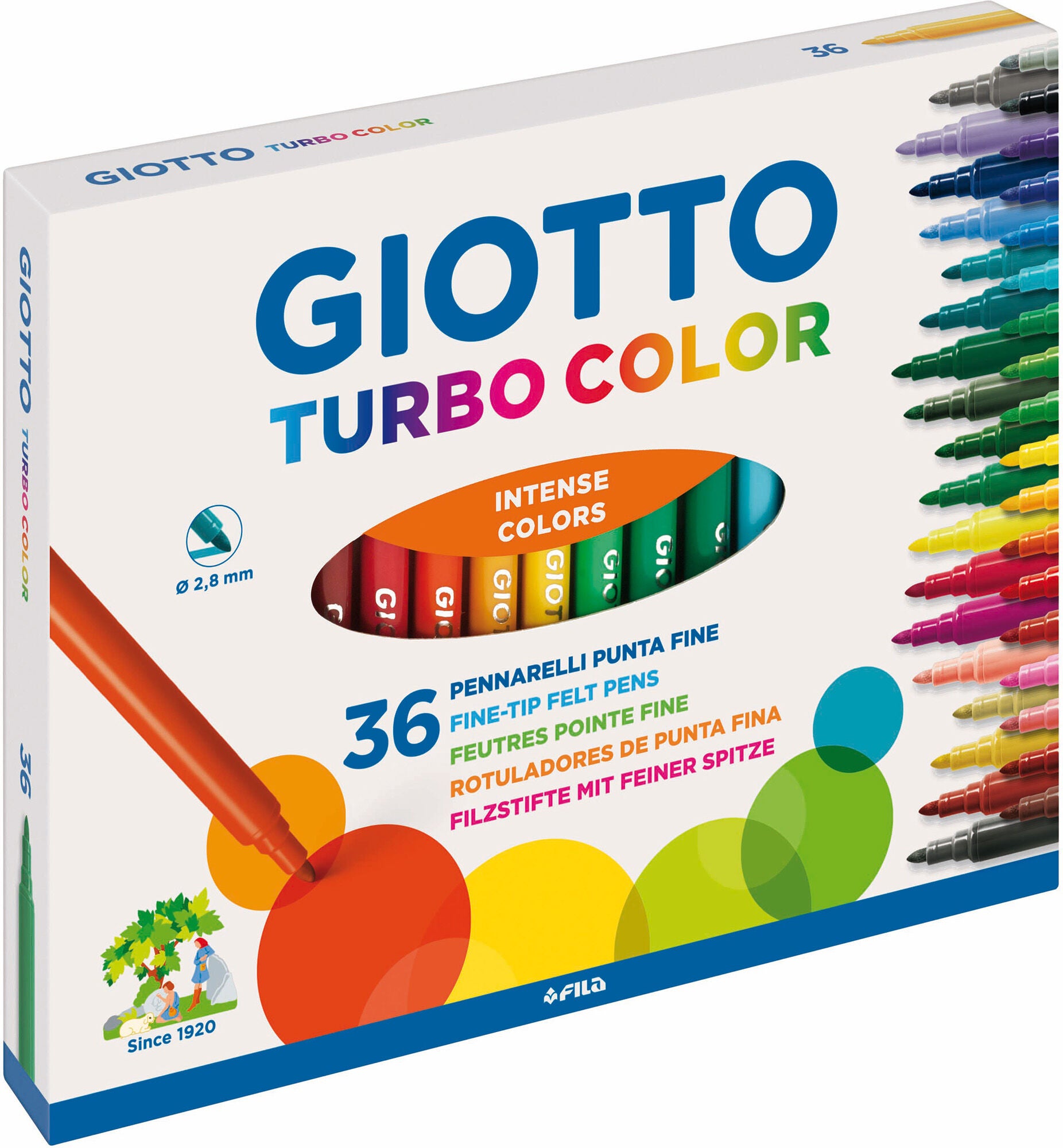 Giotto Turbo Color Filzstifte 36er-Pack von Giotto