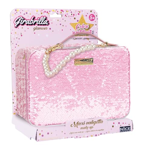 Girabrilla Tweed Case, 1 Maxi Make-up-Koffer, Pink von Girabrilla