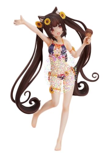 GirlBBJACK 1/12 Vanilla&Chocola Badeanzug Actionfigur ECCHI Figur Anime Figur Gemalt Charakter Modell Spielzeug Modell PVC Anime Sammlerstück 17cm/6,7in(Chocola-2) von GirlBBJACK